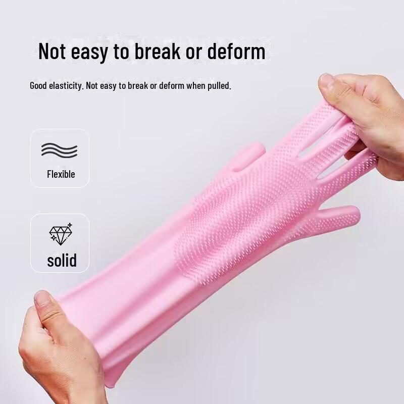 Multifunctional Silicone Dishwashing Gloves - Waterproof, Durable, Magic Cleaning Gloves