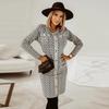 Sexy Slim Fit Elegant Button Dress Autumn Winter Import New Dress