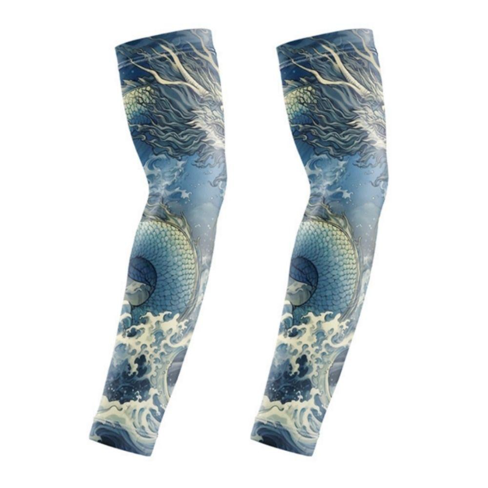 Quick Dry Flower Arm Sleeves Breathable Tattoo Arm Sleeves Fashion Arm Cover  Summer