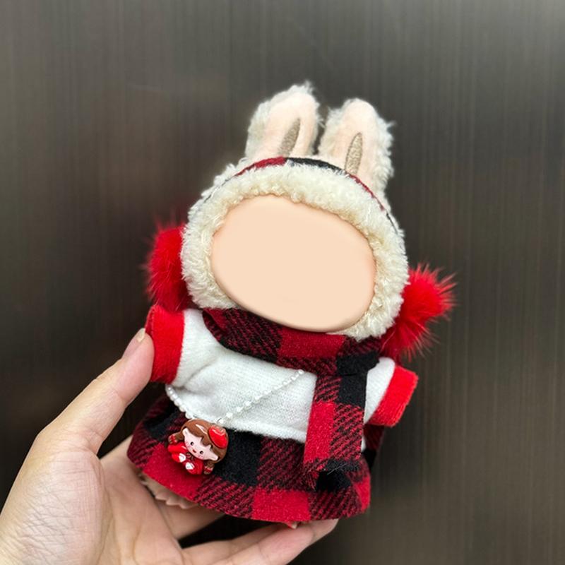 Clothes For Labubu Dolls Accessories, Stylish Kawaii Outfit Set Suitable