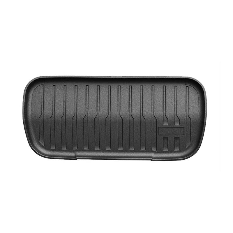 Waterproof, stain-resistant TPE mats for 2025 Tesla Model Y, tailored for front and rear trunks.