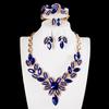 Jewelry Gemstone Four-Piece Short Collarbone Necklace Bridal Wedding Dress Accessories