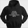 Funny Unisex Hoodie Hooded Sweatshirt Gildan Blend WTF Calendar H0316