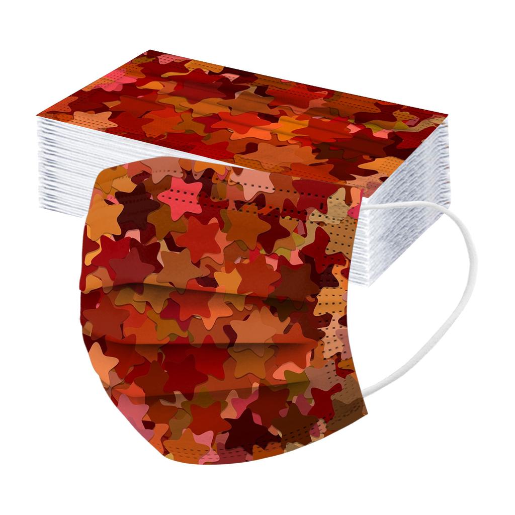 Children's Disposable Tie-dye Starry-sky Printed Mask Disposable Face Mask Ear Loop Mask 50PCS