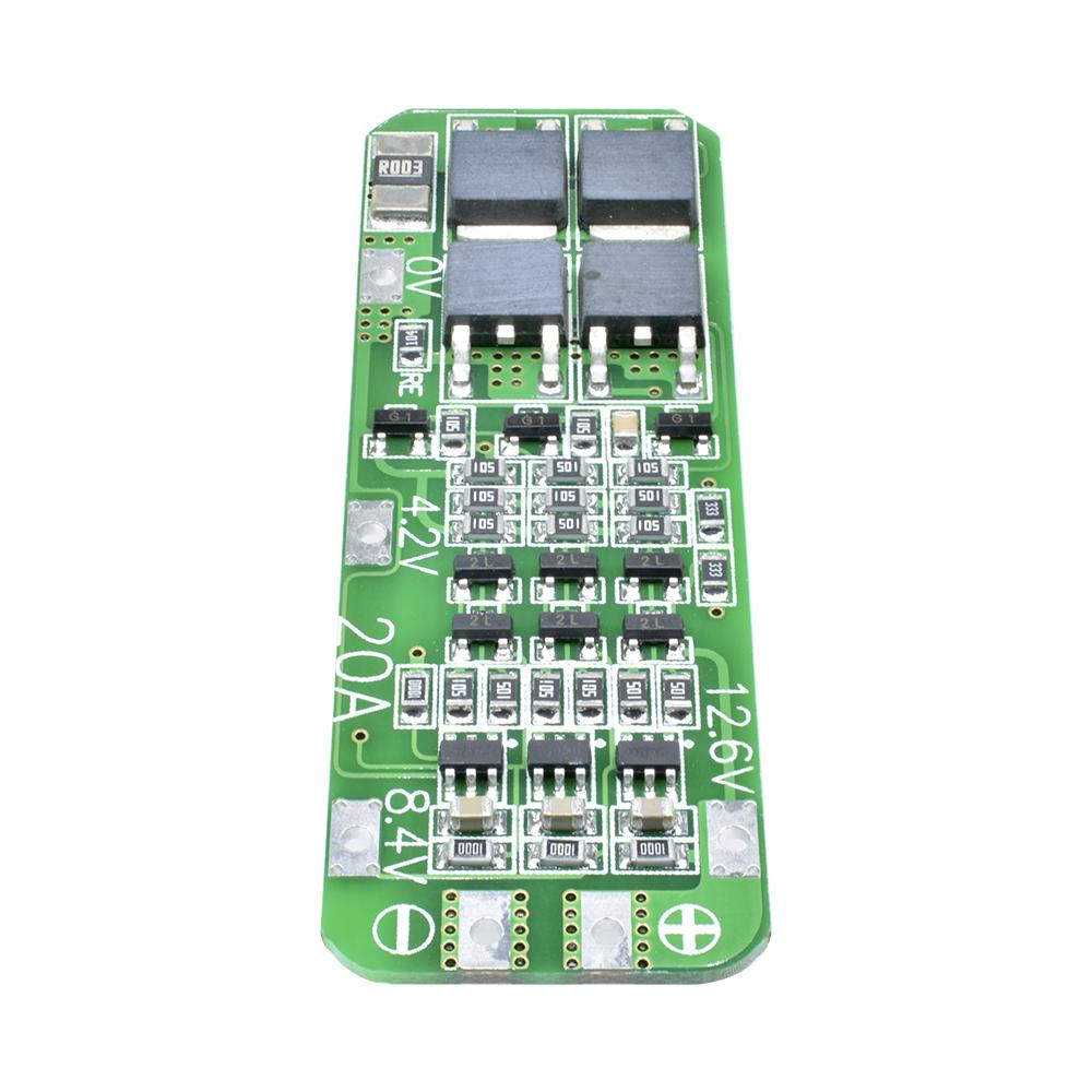 10Pcs 3S 20A 18650 Li-ion Lithium Battery Charger PCB BMS Protection Board For Drill Motor 12.6V Lipo Cell Module 64x20x3.4MM