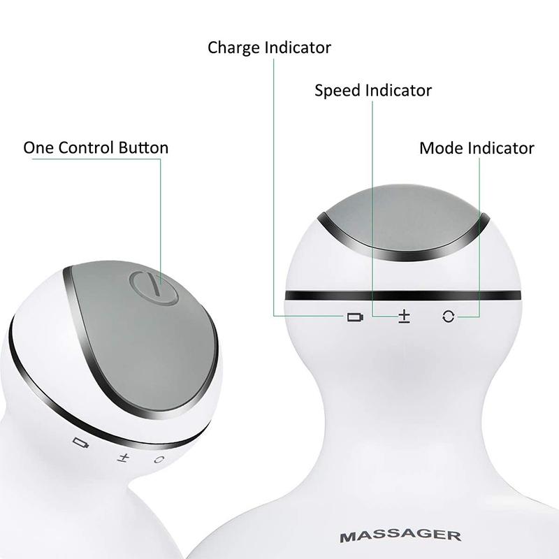 Cordless Electric Scalp Head Massager Stimulates Scalp Hair Growth, Relieves Muscle Back Shoulder Calf Pain