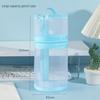 Transparent Two-Way Cylindrical Mesh Pen Holder & Pencil Case