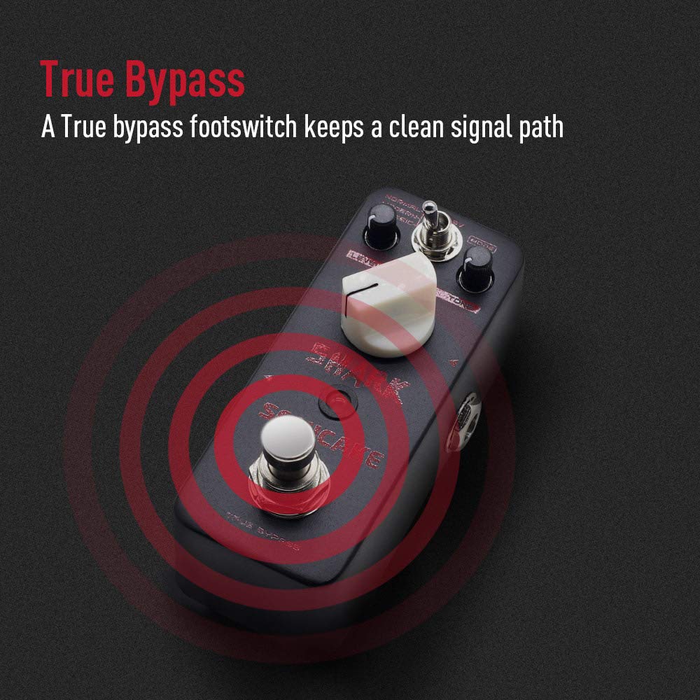 SONICAKE Distortion Guitar Effect Pedal, High Gain, True Bypass, 3 Modes (Normal, Modern, Classic), Shark