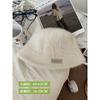 Face rabbit fur hat women's autumn and winter warm bucket hat new versatile basin hat plush bucket hat