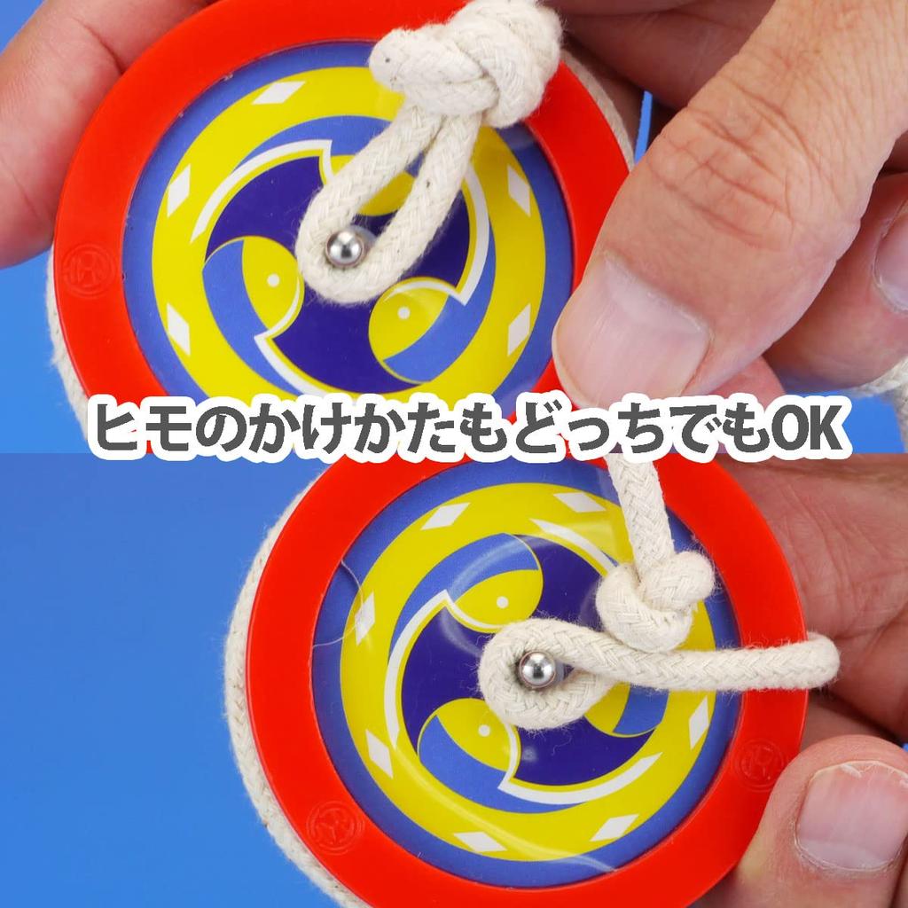 Spin Gear Easy Top Set Suitable for Wooden and for Beginners String, 3-Piece (Untwisted, Right/Left Winding, Tops, Tsubame, Hibari)