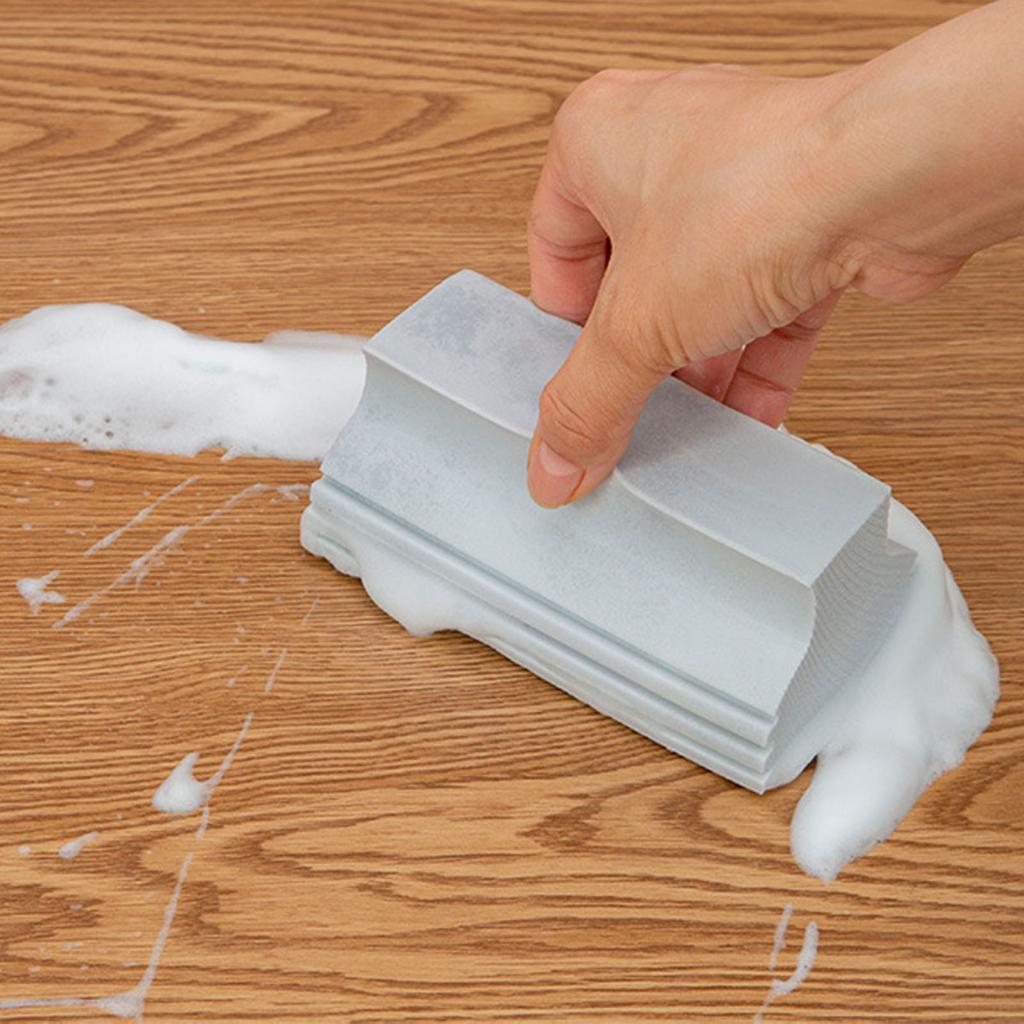 Scrub Sponge with Handle Grey Cleaning Sponge Soft Water Absorb Versatile Dishwash Sponge for Kitchen Car Home