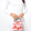 Michael Kors MK Suri Letter Logo Tie-Dye Drawstring Canvas Bucket Bag Women Bags Watermelon-Red 35T1GU2C5I-GRAPFRUT-MLT