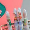 Ten-Color Christmas Ballpoint Pen: Cute Holiday Gift for Students, Ideal for Journaling with Multi-Color Ink.