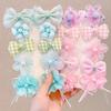 Flower Hair Band Hair Rope Yarn Bow Girl Hair Rope Hair Accessories Girls Cute Rubber Band Headband