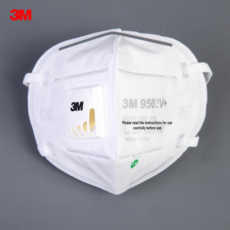 3M 9501V+ Comfortable KN95 Protective Mask with Anti-Smog, Anti-Dust, and PM2.5 Particle Protection 9502V+