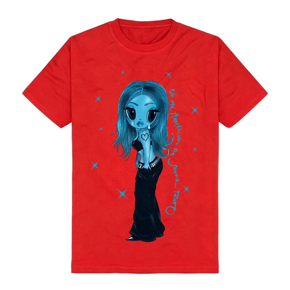 Karol G No Me Arrepiento De Sentir Tanto T-Shirt Spanischer Buchstaben Slogan Print T-Shirt Kurzarm Rundhals Gothic Streetwear Shirt