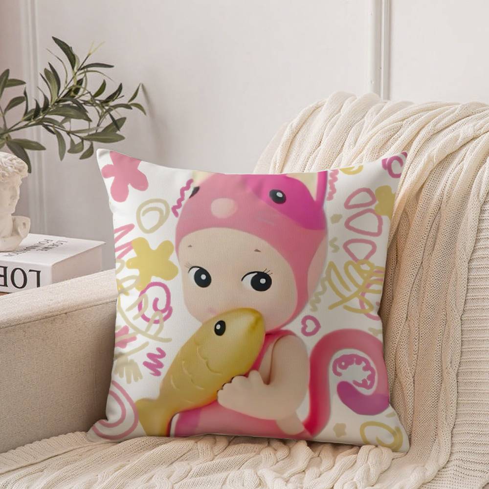 Cute E-elemental Kawaii Pillow Case Home Decor Throw For Sofa Bed Car Room Decor Gift Idea