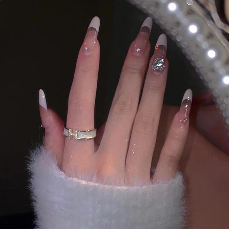 Modischer S925 Silber Offener Ring mit Mikro-eingelegtem Zirkon H, Perfekt für den individuellen Stil von Frauen und das Tragen am Zeigefinger