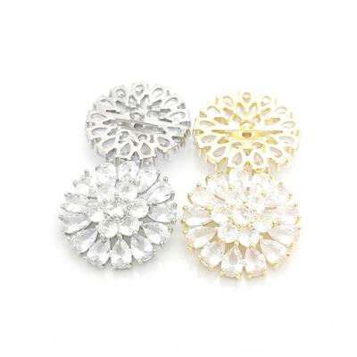 5 Stück/Los Luxus Kristall Kleine Knöpfe für Kleidung Cubic Zirkonia Schaftknopf Dekorative CZ Nähknöpfe für Hemdmanschette Manschettenknopf