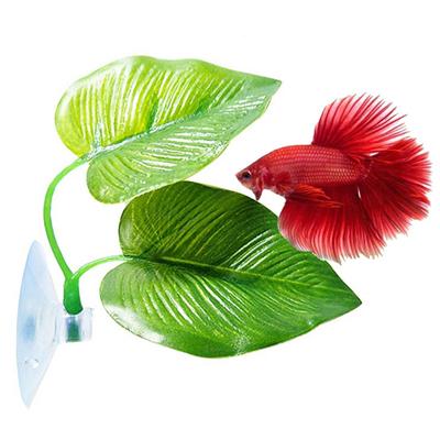 Betta Fish Rest Aquarium Leaf Plants Decoration Spawning Ornamental Plant Betta