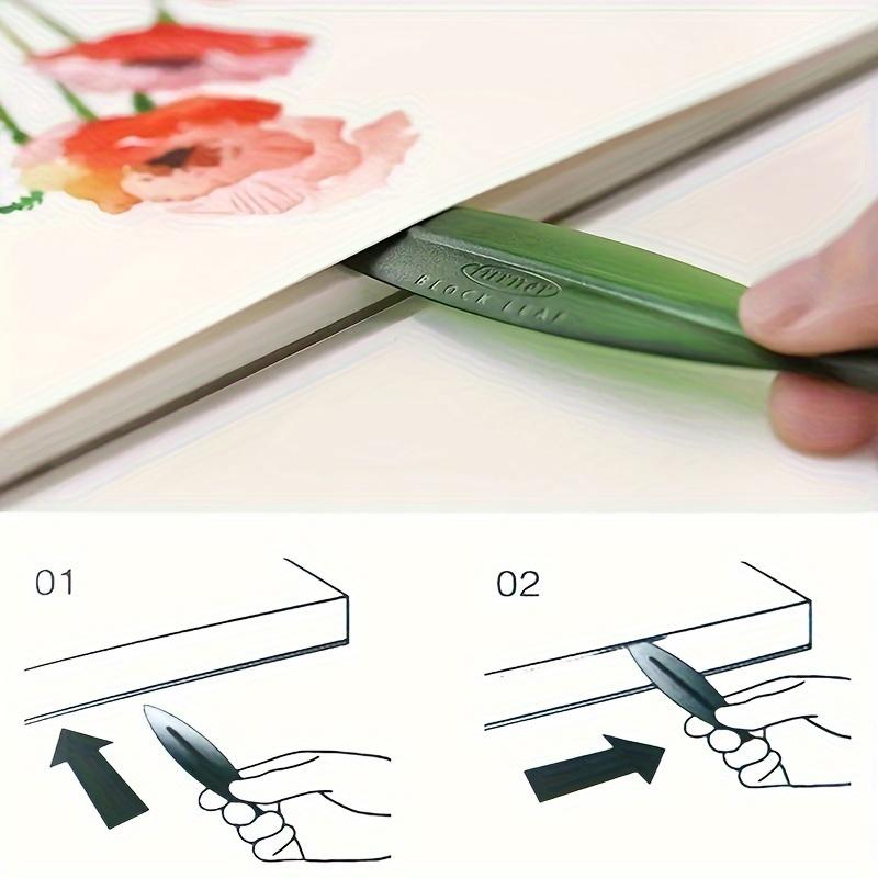 1pc Willow Leaf Style Cutter, Art Knife, Paper Cutting Knife, Letter Opener Art Painting Watercolor Book Sealing Special Paper Cutting Knife