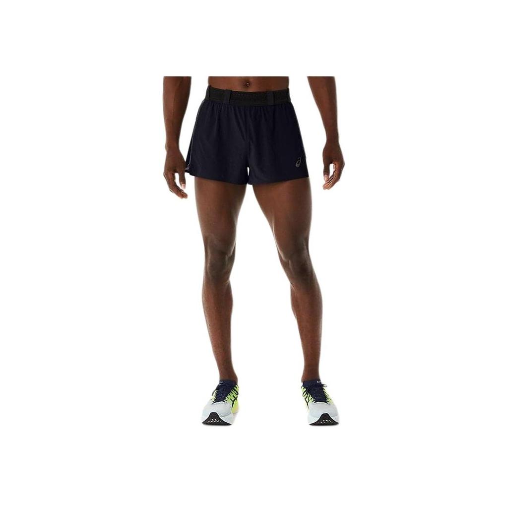 Asics Logo Print Breathable Mid-Rise Casual Shorts Men Shorts Performance-Black 2011C832-001