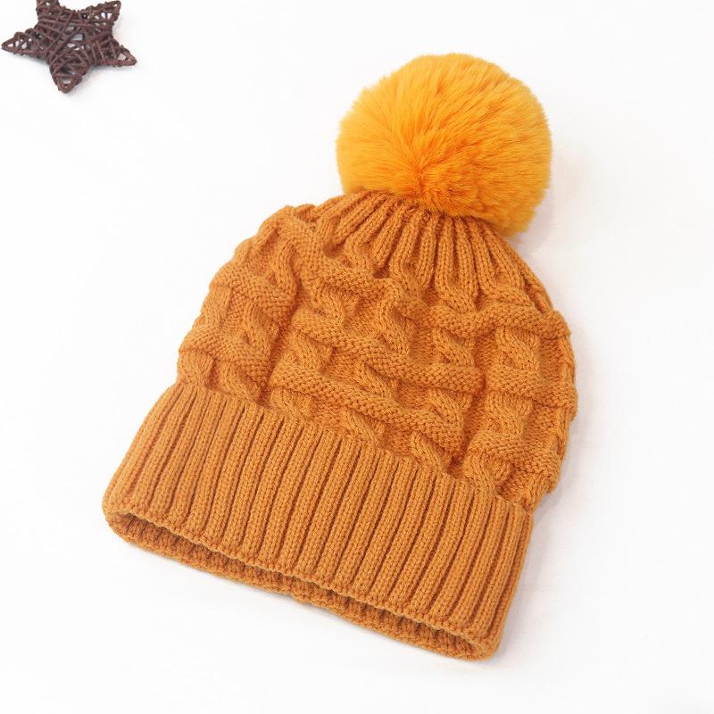 Women Thick Warm Knit Pullover Hat For Winter