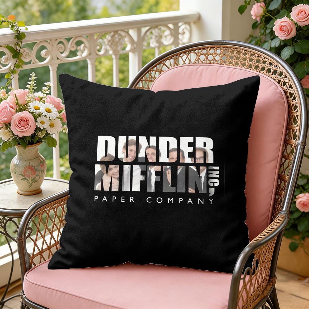 Funny TThe OOffice Cushion Cover Soft Plush Throw Pillow Cover DoubleSided Decorative Cushion Case Sofa Bedroom Home Decor