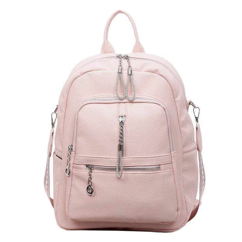 Fashionable and Versatile Women's Bag, Large-capacity Travel Backpack, Casual and Simple Student Schoolbag, Multi-layer Storage Backpack