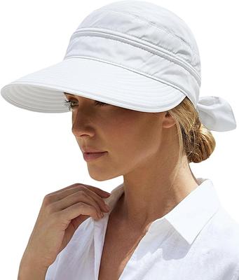 2-in-1 Women's Sun Visor Hat, Zip-Off Ponytail Friendly, Lightweight Quick Dry, UV Protection Summer Hat