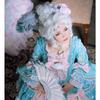 Professionelle Marie Antoinette Cosplay-Perücke, Prinzessin, mittellanges lockiges Haar, Cosplay-Perücken + Perückenkappe (Keine Kopfbedeckungen)