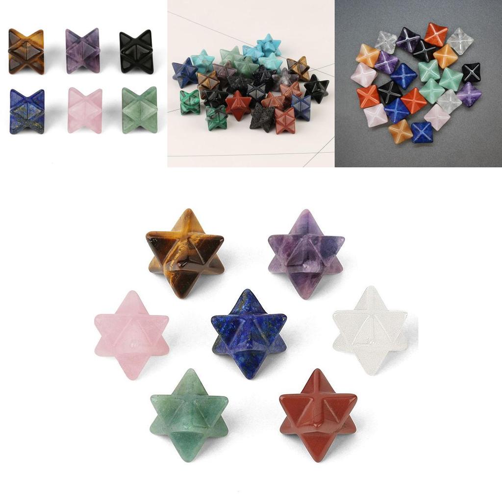 Exquisite Merkaba Star Crystal For Sacred Healing Energy And Elegant Home Decor