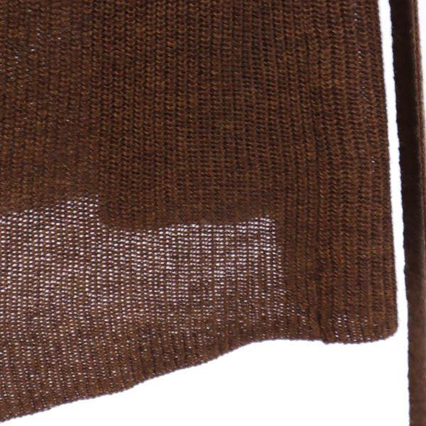 AMERI UNDRESSED Long sleeve Shawl collar long knit cardigan S Brown Women Used