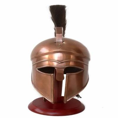 Halloween Medieval Athenian Greek Spartan Corinthian Helmet Black Plume