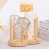 Round Disposable Cup Storage Holder 1/2 Grids Water Cup Organizer Wood Paper Cup Dispenser  Kitchen