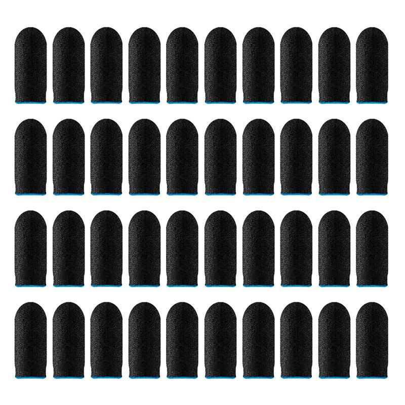 20pair 40pcs Fingertips For Game PUBG Mobile Anti Slip Finger Glove Game Controller Finger Sleeve For Touch Screen Mobile Gaming