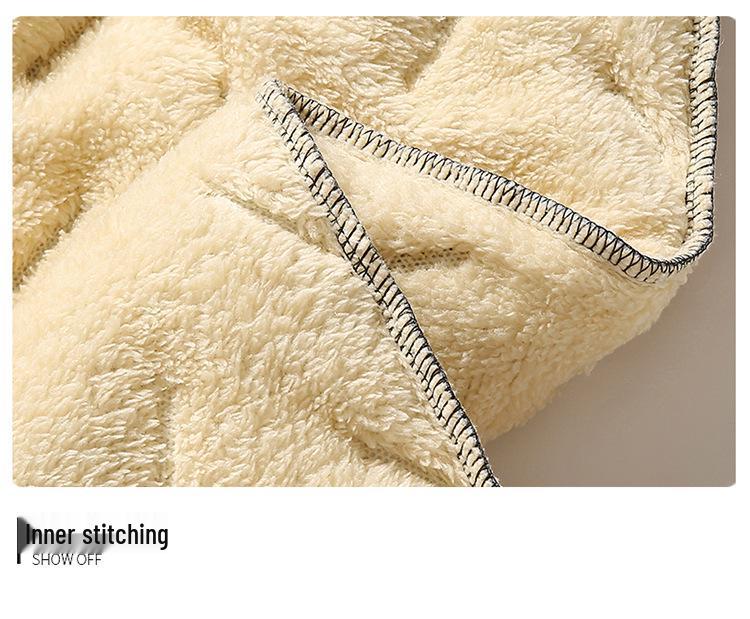 Northeast Snow Men's Fleece-Lined Lambswool Windproof Winter Sweatpants - Thick, Warm, Plus Size