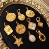 European & American Stainless Steel Sun Design Niche Jewelry - Luxurious, Non-Fading Star Gold for Women