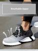 breathable safety shoes man Security-Protection lightweight safety work sneakers anti puncture work safety boots for men women