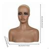 Mannequin Head with Shoulders Matte Hairpiece Display Bust Shaped Cabeza Para Peluca Con Hombros for
