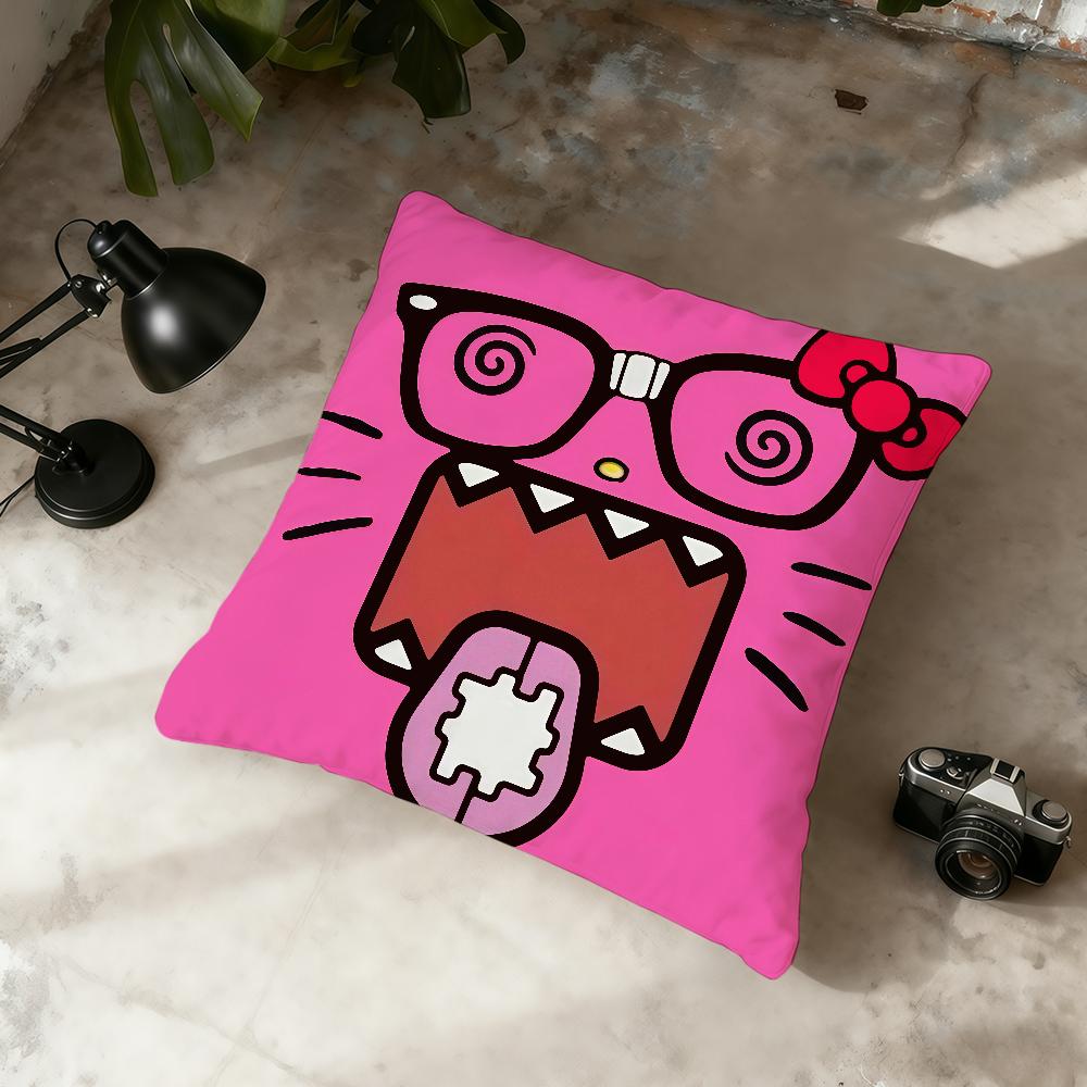 Cartoon D-Domo kun Cute cushion cover Home Office Convenient Nordic Simplicity Hit With Zipper Cushion Cover