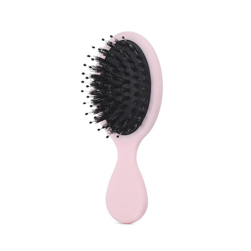 Portable Mini Pig Bristle Scalp Massage Comb for Children