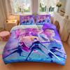 3pcs KPOP Demon Hunters, Huntrix Bedding Set: Perfect for Bedroom or Guest Room. Soft and Comfortable with No Core Included yy251009185
