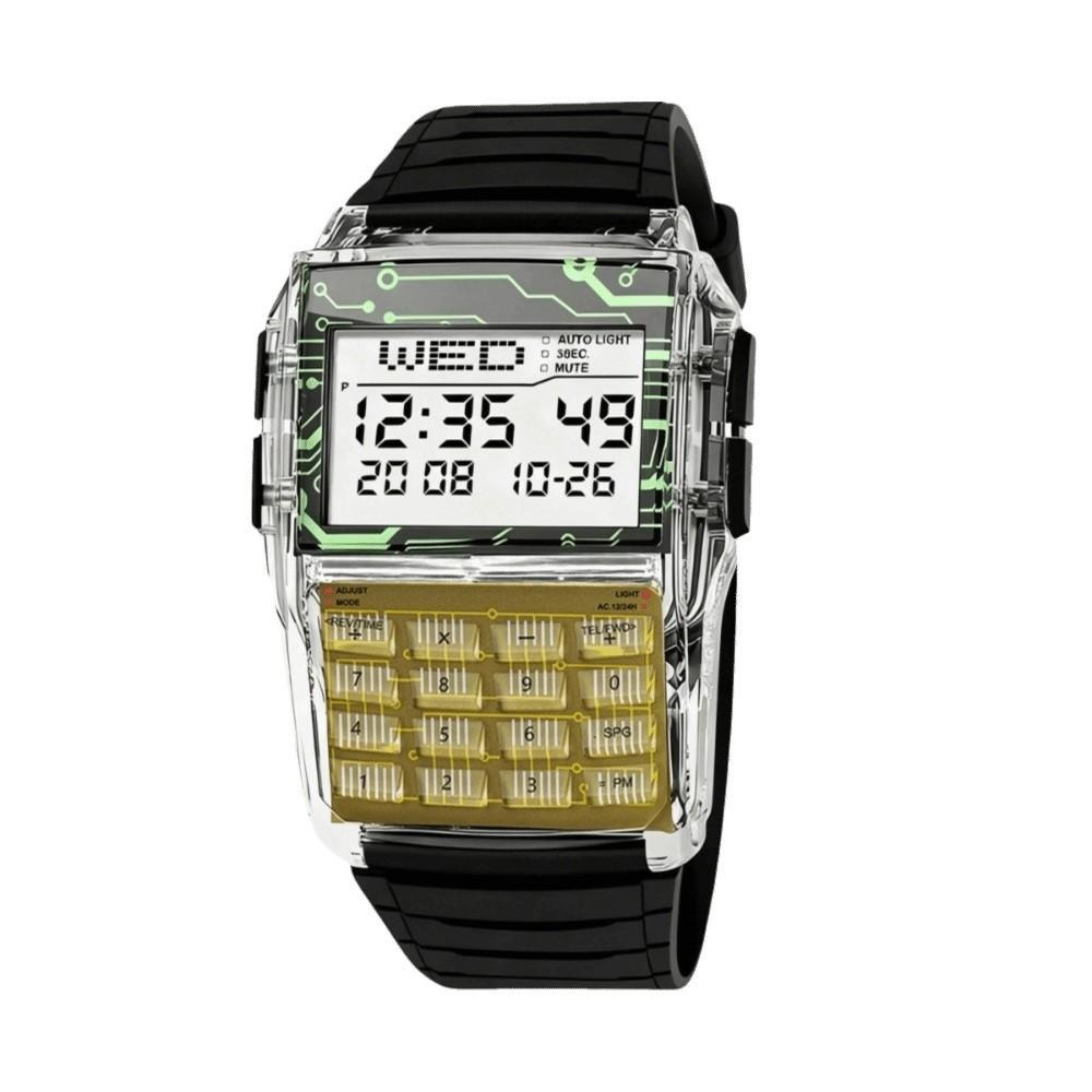 Multifunctional Computer Watch Waterproof Digital Watch Retro Electronic Watch Women