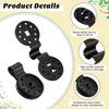 40/60 PCS Black Round Shade Cloth Clips Heavy Duty Plastic Fasteners for Sunshade Net Bird Netting Fabric Connectors