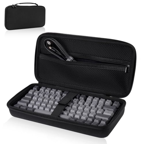 

Kotesoto REALFORCE RC1 Keyboard Case (C1HJ13/C1HK13) - Black Storage Case for REALFORCE RC1, 70% Full Size, 82 Keys, Japanese/English Layout Compatibl