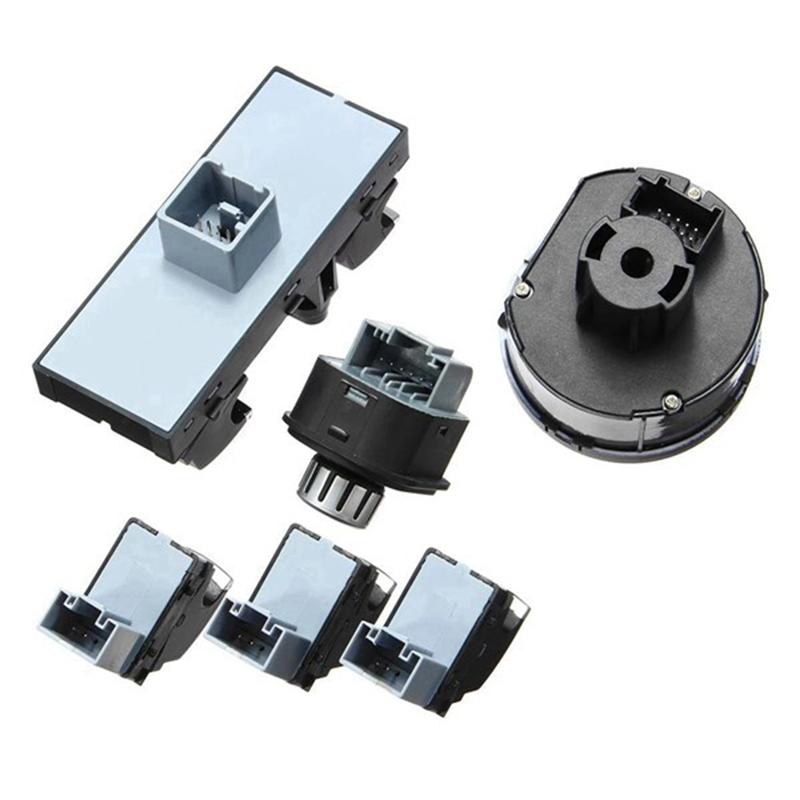 

Portable 6Pcs Window Mirror Headlight Switch Set 5ND 959 857 5ND941431B For VW Golf MK5 6 Jetta MK5 Passat B6 Tiguan