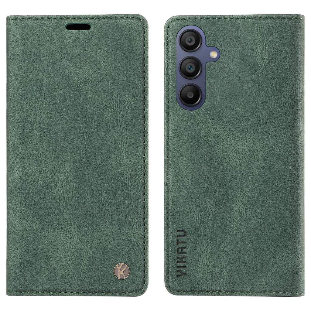 YIKATU YK-004 For Samsung Galaxy A26 5G/A16 5G/A16 4G Case Leather Skin-Touch Phone Cover Magnetic Auto-Absorbed