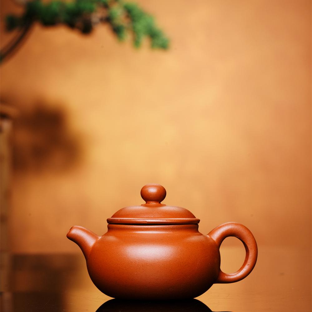 Brown Antique Yixing Purple Clay Gongfu Teapot Set