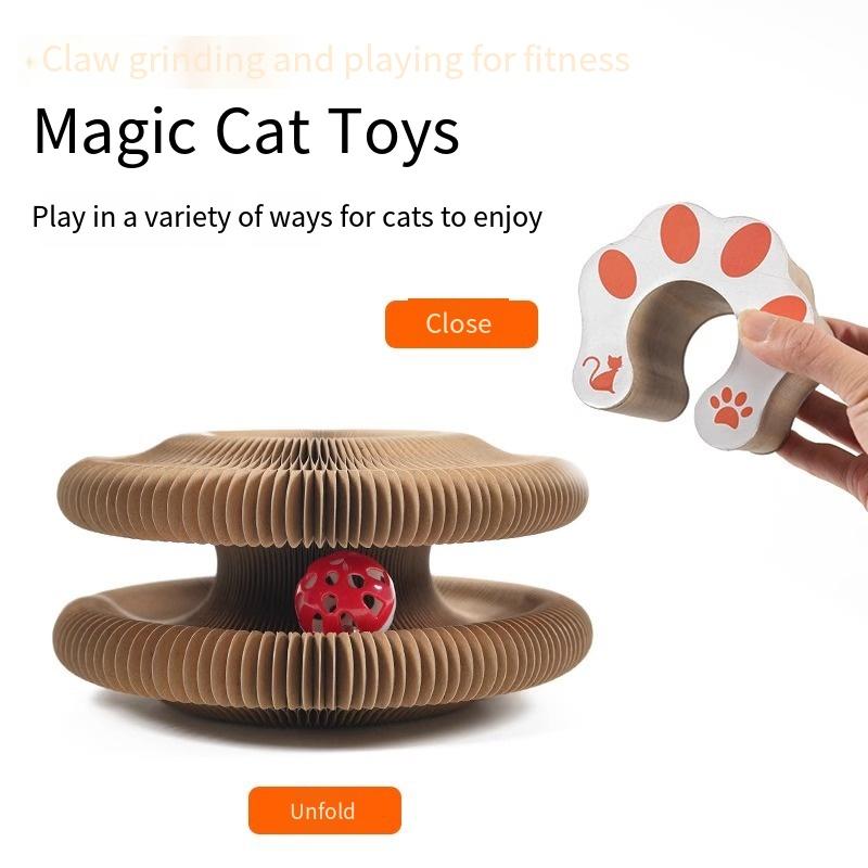 1 Stück Organ Katze Kratzbrett Nest Verschleißfest und Nicht-bröselnd Katzenspielzeug Selbst-hi, Anti-Stopf Wellpappe Krallenbrett Katze